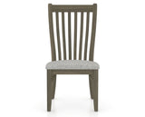 Canadel Dining Chair 0119 in 7C Fabric and 08 Shadow, front view