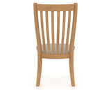 Canadel Dining Chair 0119 in 7C Fabric and 20 Caramel Washed, back view