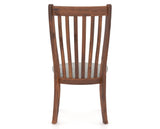 Canadel Champlain Dining Chair 0119 in 7C Fabric and 33 Spice Washed, back view