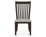 Canadel Dining Chair 0119 in 7C Fabric and 59 Davy's Grey, front view