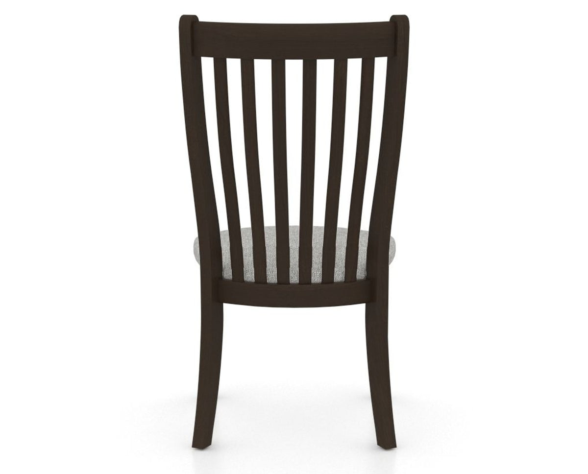 Canadel Dining Chair 0119 in 7C Fabric and 59 Davy's Grey, back view