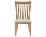 Canadel Champlain Dining Chair 0119 in FP Crypton® and 01 Honey Washed, front view