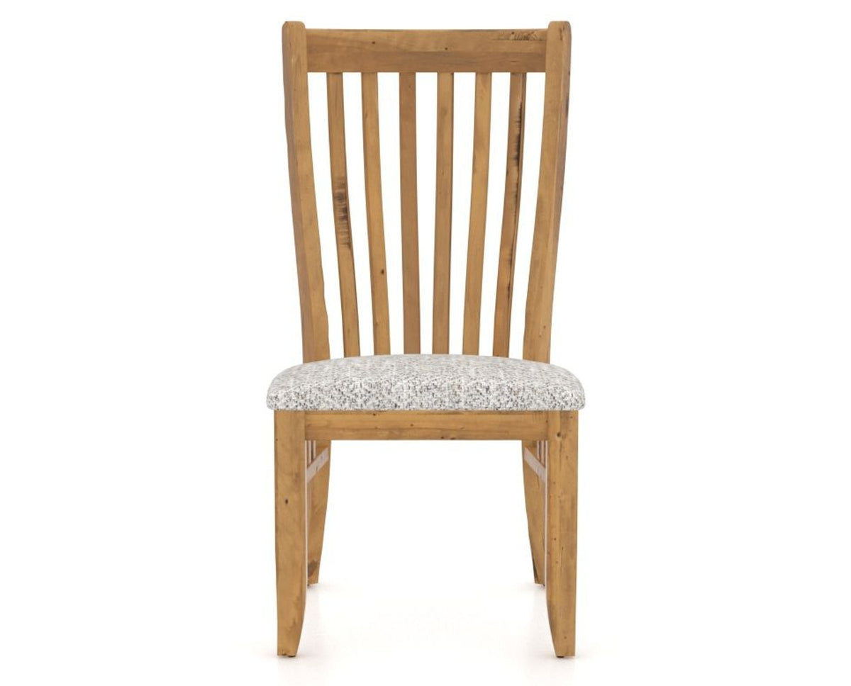 Canadel Champlain Dining Chair 0119 in FP Crypton® and 01 Honey Washed, front view