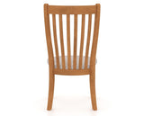 Canadel Dining Chair 0119 in FP Crypton® and 01 Honey Washed, back view