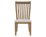 Canadel Champlain Dining Chair 0119 in FP Crypton® and 03 Oak Washed, front view