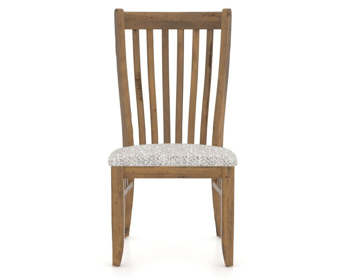 Canadel Champlain Dining Chair 0119 in FP Crypton® and 03 Oak Washed, front view