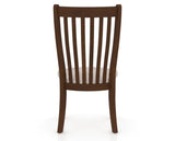 Canadel Dining Chair 0119 in FP Crypton® and 19 Cognac Washed, back view