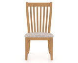 Canadel Dining Chair 0119 in FP Crypton® and 20 Caramel Washed, front view