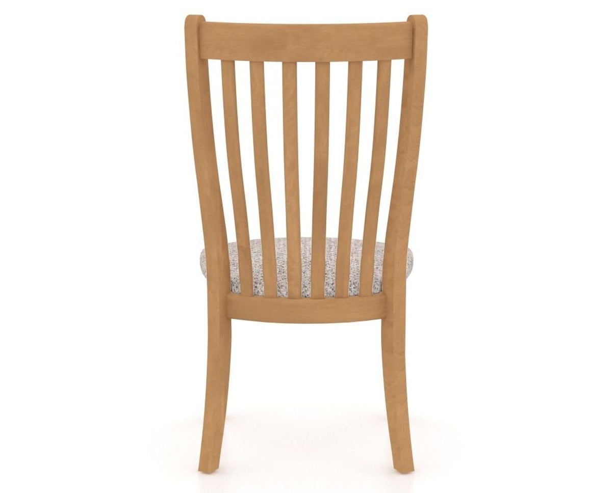 Canadel Dining Chair 0119 in FP Crypton® and 20 Caramel Washed, back view