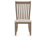 Canadel Champlain Dining Chair 0119 in FP Crypton® and 25 Pecan Washed, front view