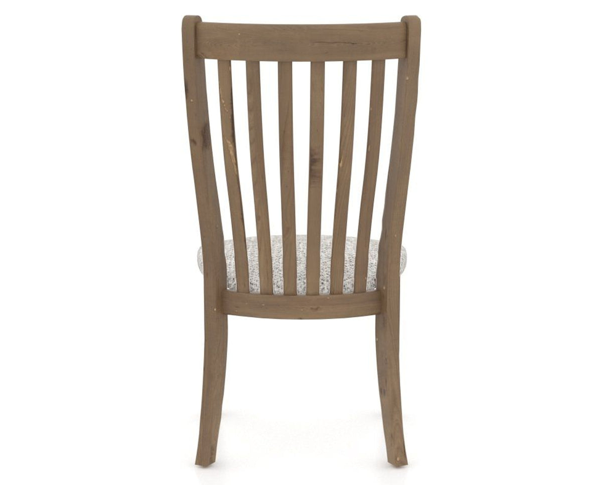 Canadel Champlain Dining Chair 0119 in FP Crypton® and 25 Pecan Washed, back view