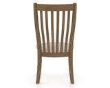 Canadel Dining Chair 0119 in FP Crypton® and 25 Pecan Washed, back view