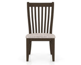 Canadel Dining Chair 0119 in FP Crypton® and 29 Hazelnut Washed, front view