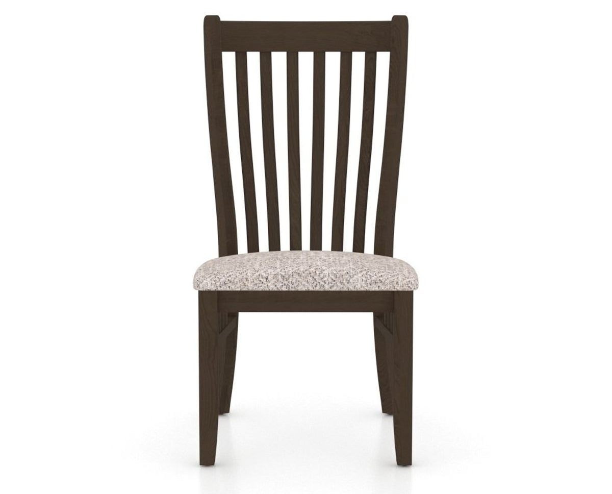 Canadel Dining Chair 0119 in FP Crypton® and 29 Hazelnut Washed, front view