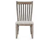 Canadel Champlain Dining Chair 0119 in FP Crypton® and 72 Heritage Nature, front view