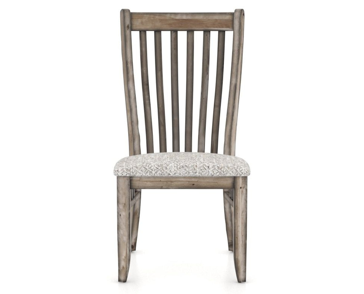 Canadel Champlain Dining Chair 0119 in FP Crypton® and 72 Heritage Nature, front view