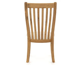 Canadel Champlain Dining Chair 0119 in FT InsideOut® and 01 Honey Washed, back view