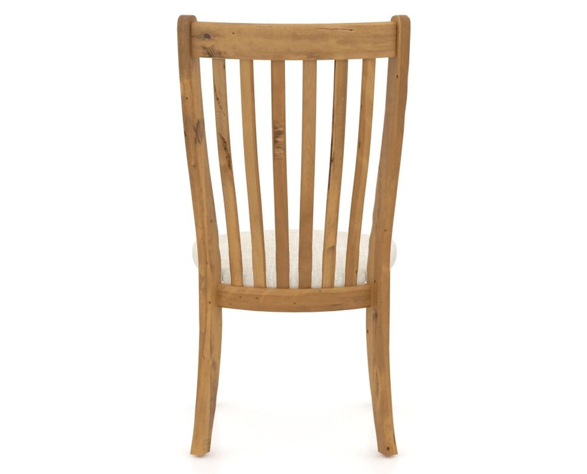 Canadel Champlain Dining Chair 0119 in FT InsideOut® and 01 Honey Washed, back view
