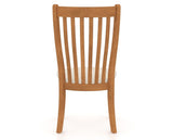 Canadel Dining Chair 0119 in FT InsideOut® and 01 Honey Washed, back view