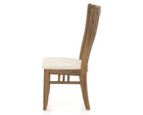 Canadel Champlain Dining Chair 0119 in FT InsideOut® and 03 Oak Washed, side view