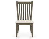 Canadel Dining Chair 0119 in FT InsideOut® and 08 Shadow, front view