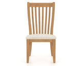 Canadel Dining Chair 0119 in FT InsideOut® and 20 Caramel Washed, front view