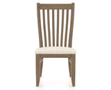 Canadel Champlain Dining Chair 0119 in FT InsideOut® and 25 Pecan Washed, front view