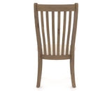 Canadel Champlain Dining Chair 0119 in FT InsideOut® and 25 Pecan Washed, back view