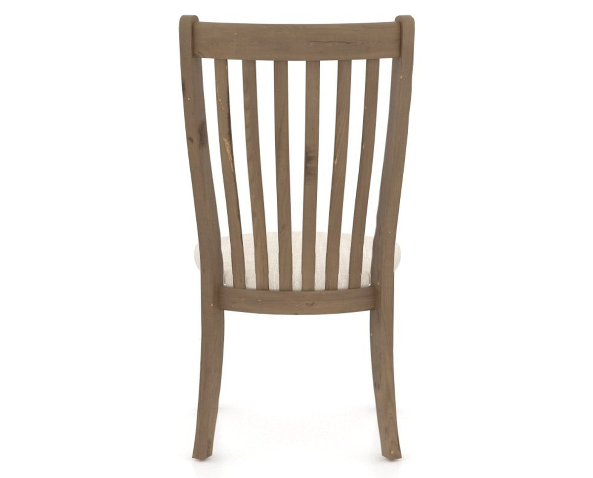 Canadel Champlain Dining Chair 0119 in FT InsideOut® and 25 Pecan Washed, back view