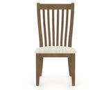 Canadel Dining Chair 0119 in FT InsideOut® and 25 Pecan Washed, front view