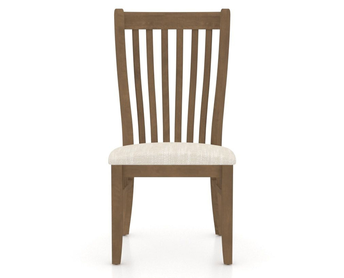 Canadel Dining Chair 0119 in FT InsideOut® and 25 Pecan Washed, front view