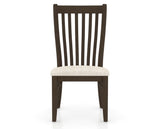 Canadel Dining Chair 0119 in FT InsideOut® and 29 Hazelnut Washed, front view