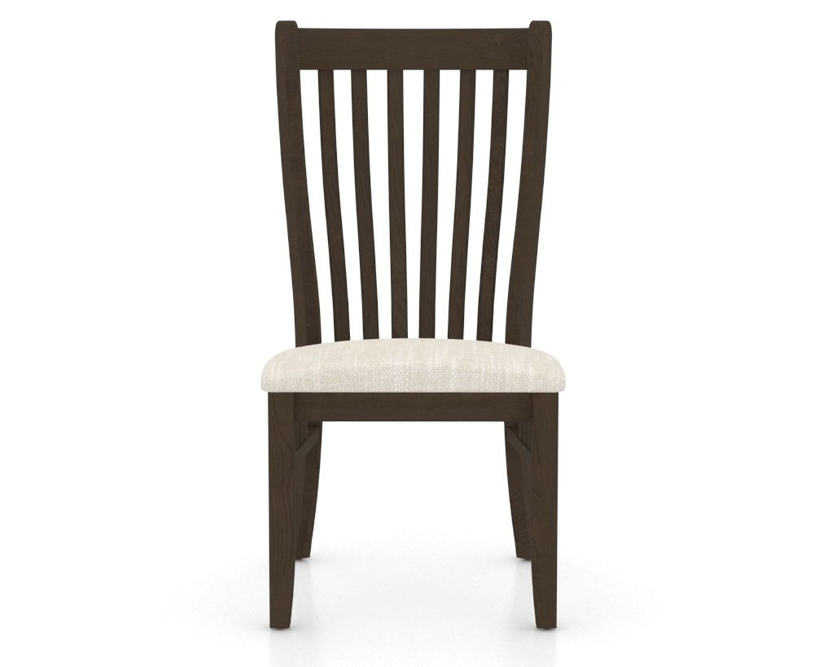 Canadel Dining Chair 0119 in FT InsideOut® and 29 Hazelnut Washed, front view