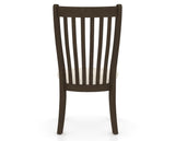 Canadel Dining Chair 0119 in FT InsideOut® and 29 Hazelnut Washed, back view