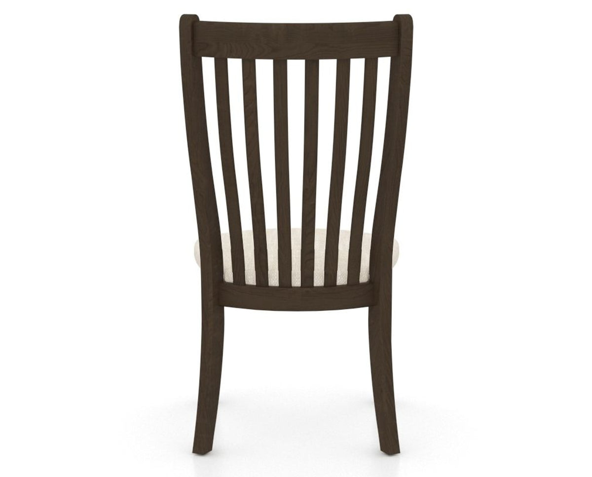 Canadel Dining Chair 0119 in FT InsideOut® and 29 Hazelnut Washed, back view