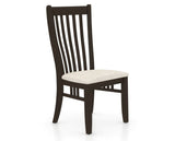 Canadel Dining Chair 0119 in FT InsideOut® and 59 Davy's Grey, three-quarter view