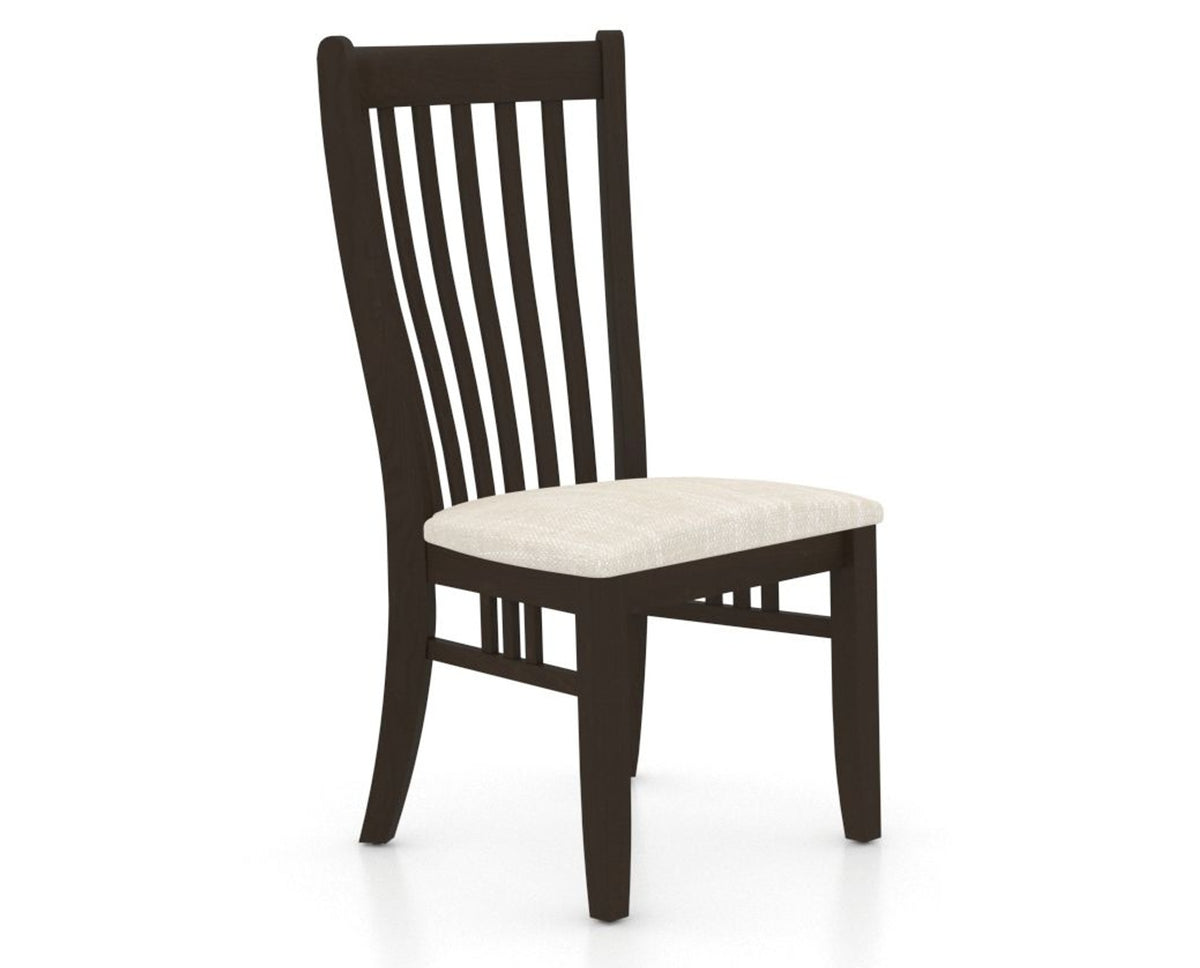 Canadel Dining Chair 0119 in FT InsideOut® and 59 Davy's Grey, three-quarter view