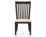 Canadel Dining Chair 0119 in FT InsideOut® and 59 Davy's Grey, front view