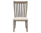 Canadel Champlain Dining Chair 0119 in FT InsideOut® and 72 Heritage Nature, front view