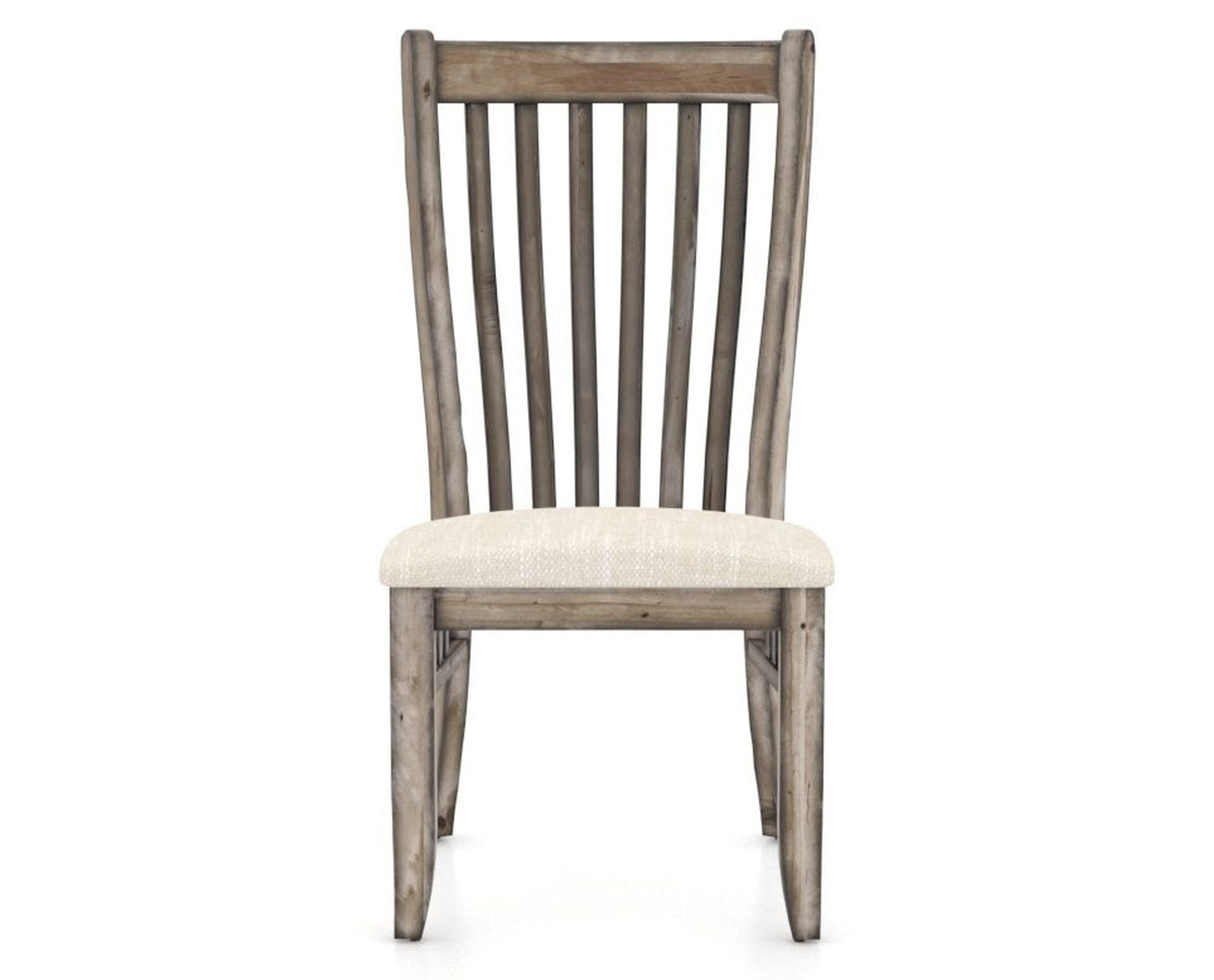 Canadel Champlain Dining Chair 0119 in FT InsideOut® and 72 Heritage Nature, front view