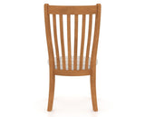 Canadel Dining Chair 0119 in OZ Fabric and 01 Honey Washed, back view