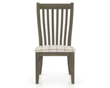 Canadel Dining Chair 0119 in OZ Fabric and 08 Shadow, front view