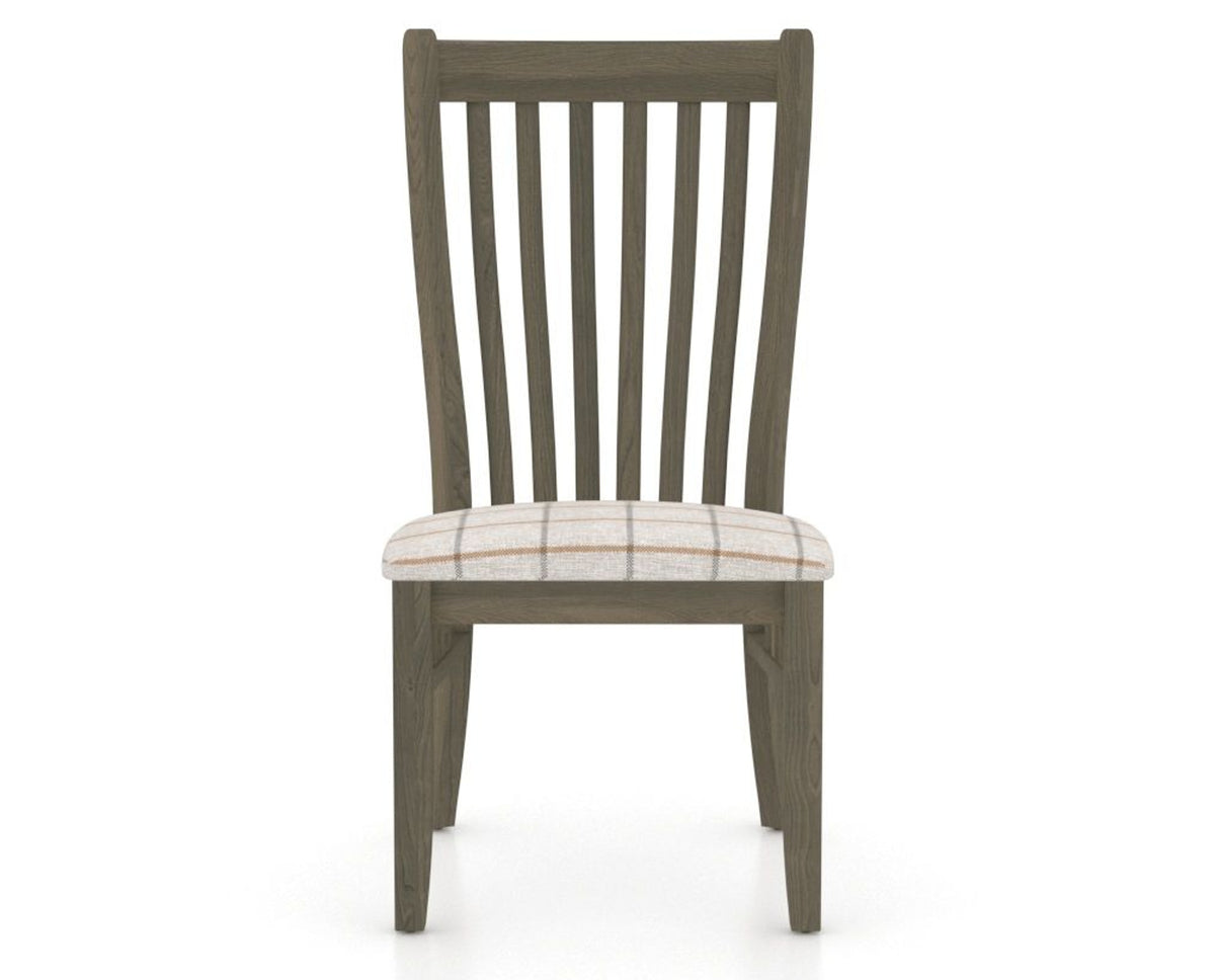 Canadel Dining Chair 0119 in OZ Fabric and 08 Shadow, front view
