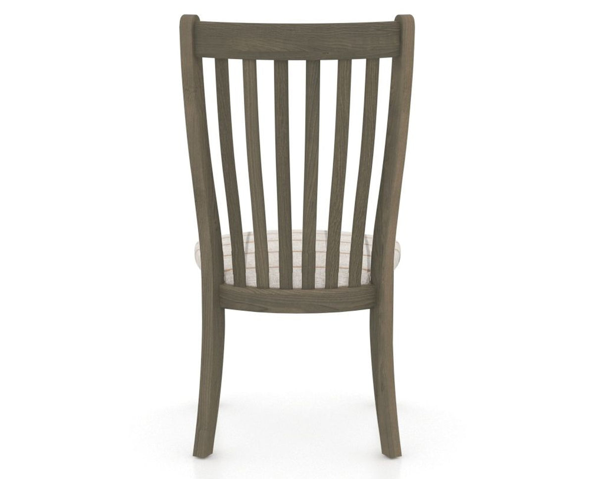 Canadel Dining Chair 0119 in OZ Fabric and 08 Shadow, back view