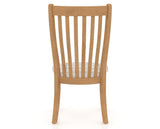 Canadel Dining Chair 0119 in OZ Fabric and 20 Caramel Washed, back view