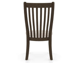 Canadel Dining Chair 0119 in OZ Fabric and 29 Hazelnut Washed, back view