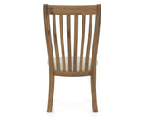 Canadel Champlain Dining Chair 0119 in TB Fabric and 03 Oak Washed, back view
