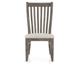Canadel Champlain Dining Chair 0119 in TB Fabric and 08 Shadow, front view