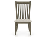 Canadel Dining Chair 0119 in TB Fabric and 08 Shadow, front view
