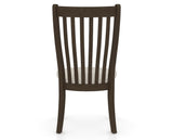 Canadel Dining Chair 0119 in TB Fabric and 29 Hazelnut Washed, back view